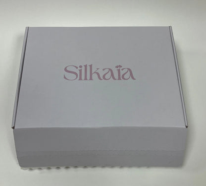 Double-sided Printed pink logo with Easy Tear Strip and Double-sided Adhesive Airplane Box