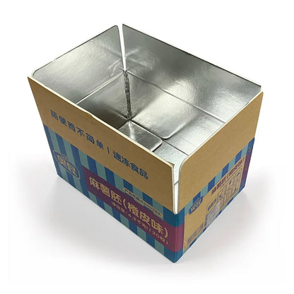 Wholesale China Custom Aluminum Foil Cardboard Corrugated Cooler Boxes Insulated Shipping Boxes for Transporting Frozen Food