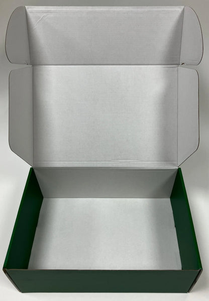 Custom Dark Green High Quality Box Bronzing Corrugated Box Customize Mailer Transport Box