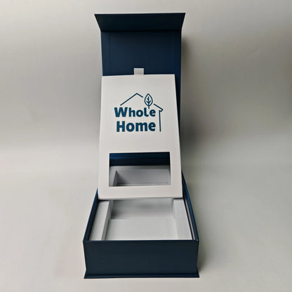 Wholesale Magnetic Folders Handle Plastic Lining Recycled Materials Paperboard Stamping Custom Logo Photo Frame Candle Fast