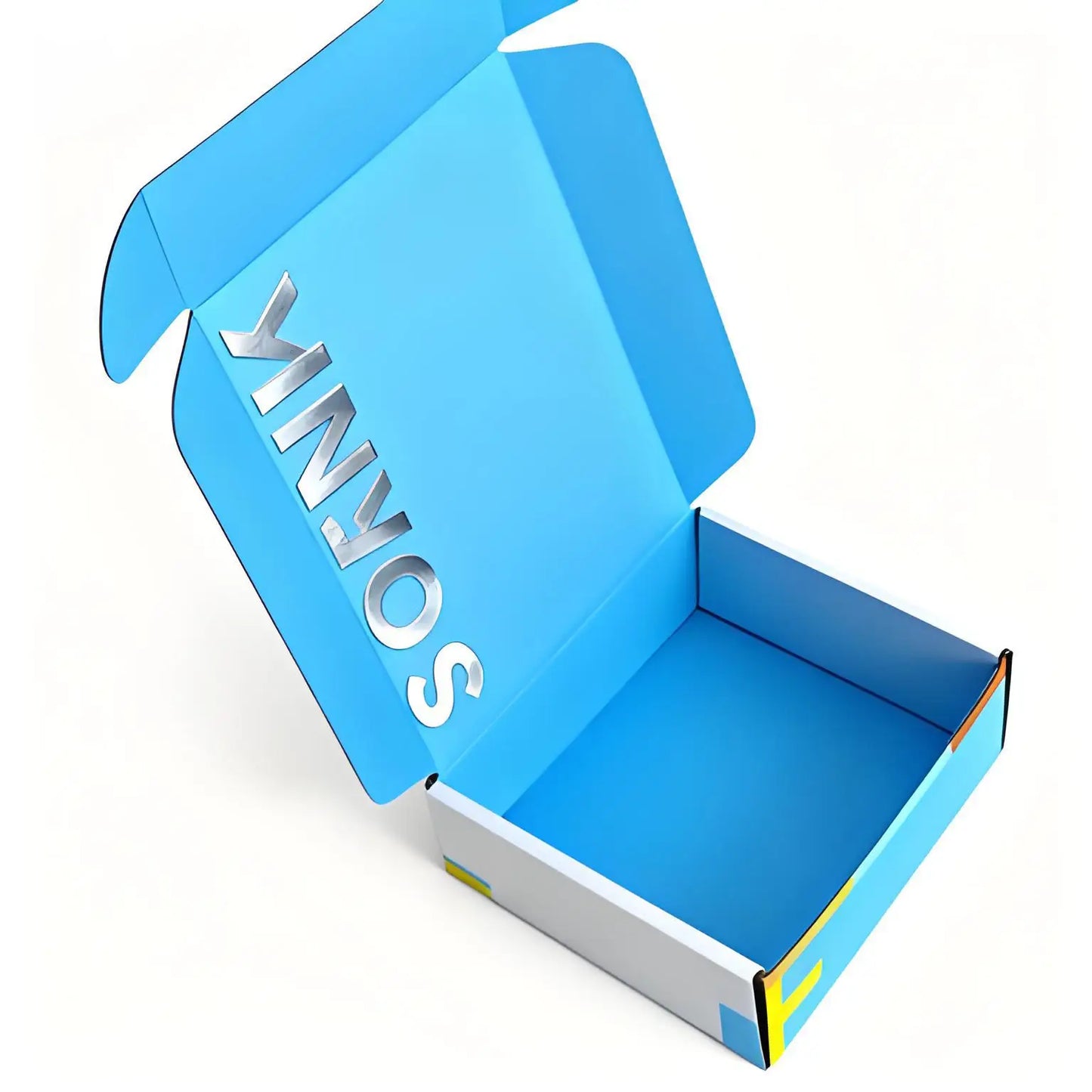 Exquisite Blue Patterned Colored Mailer Boxes for Clothing Brands Including Deep Square Cube Ones Branded Packaging Paper Boxes