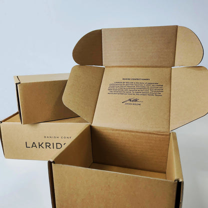 Custom High Quality Corrugated Cardboard Brown Kraft Candle Paper Gift Mailer Box Low MOQ Cheap Paper Box Supplier