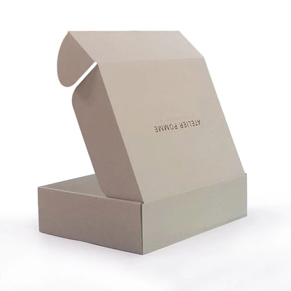 Custom Design Printing Corrugated Cardboard Mailer Shipping Boxes Beige Paper Boxes Cosmetic Perfume Packaging Gift Boxes
