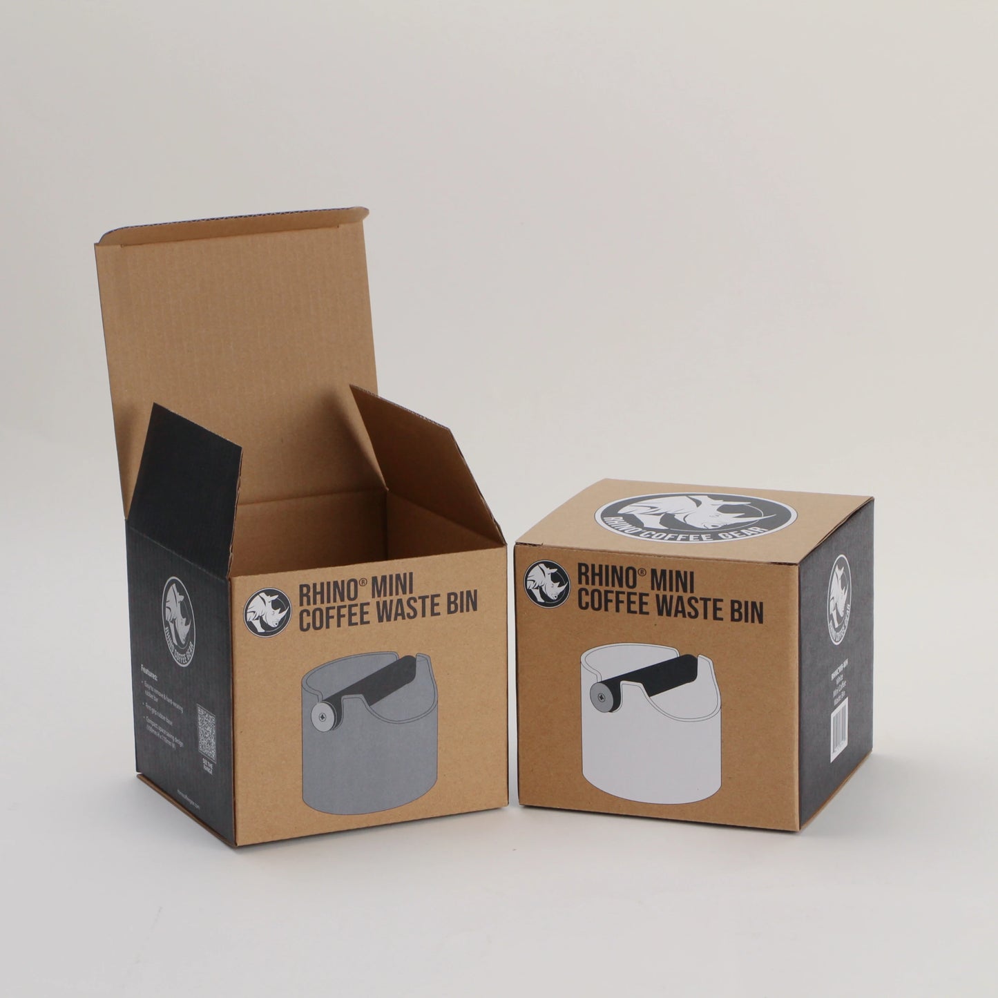 Kraft Box Packaging for Mini Coffee Waste Bin Durable Corrugated Structure Packaging Eco Friendly Recyclable Cardboard Box