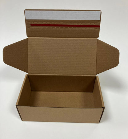 Custom Kraft Paper Airplane Box Cassette Logo and Easy-to-Tear Double-Sided Tape Mailer Box