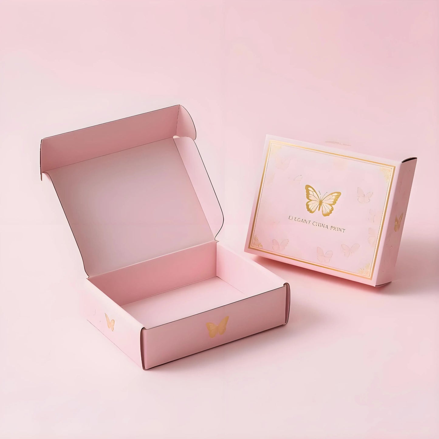 Pink Boxes Pink Gift Box Shipping Boxes Customized Cardboard Box Gift Packaging Mailer Shipping Corrugated Boxes for Gift