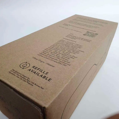 Custom Kraft Paper Retail Packaging Box for Handwash Lotion Skincare Bottles FSC ISO9001 Certified Factory Recycled Material