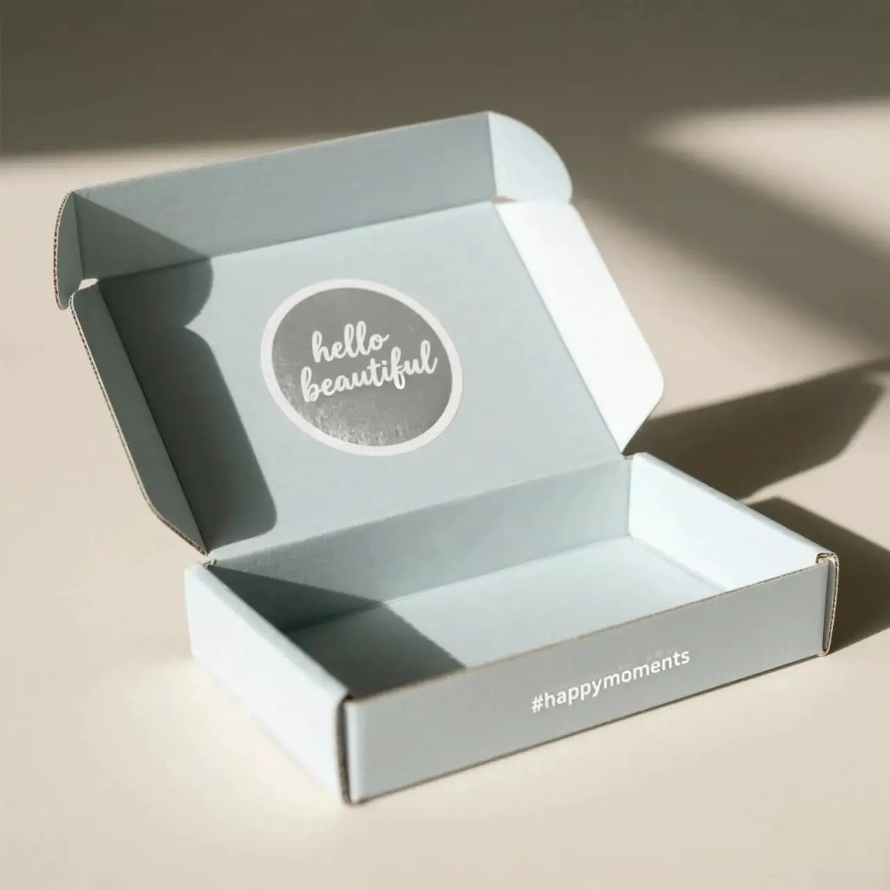Custom Embossing Gold Foil Premium White pink Cardboard Corrugated Shipping Mailer Box Packaging