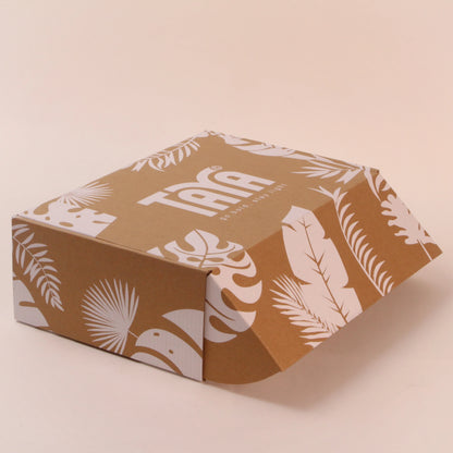 Kraft Box Packaging Custom Printed Corrugated Structure Durable Lightweight Foldable for Gift Shipping Packaging FSC Certified