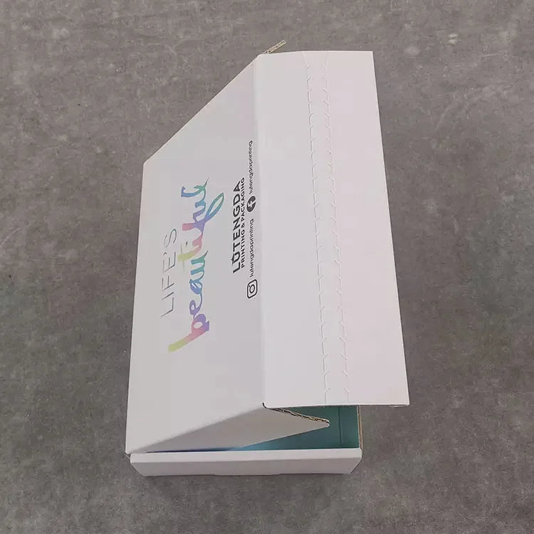 Free Design  High Quality Colorful Biodegradable Gift Perfume Corrugated Paper Packaging Mailer Box