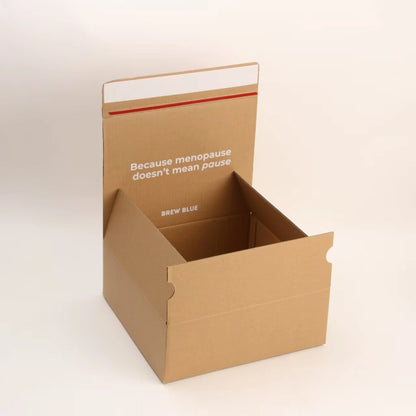 Custom Box Design Kraft Box Packaging Box Kraft Kraft Shipping Box Custom Package Auto Lock Box Self Seal Tear Strip FSC Box