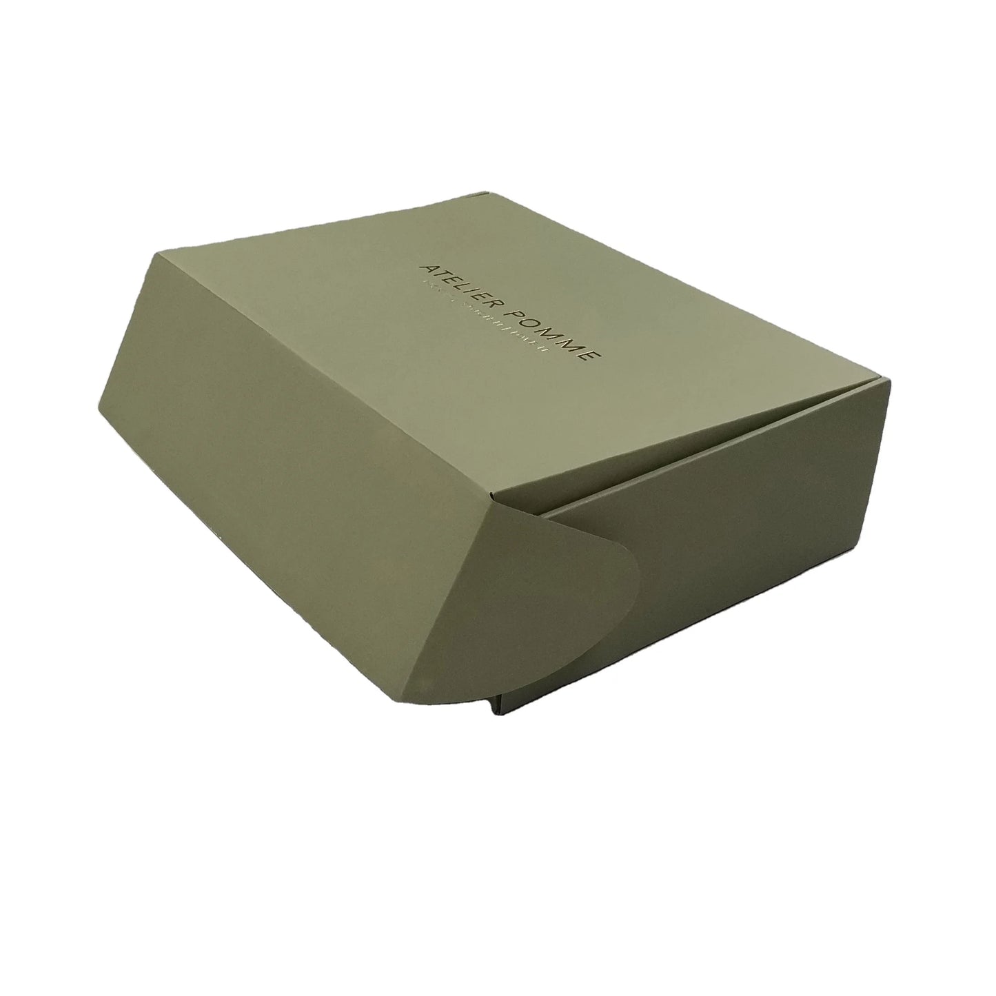 Custom Package Design Green Mailer Box White Cardboard Tuck Top Shipping Box for Cosmetic Gift FSC Certified Full Printing