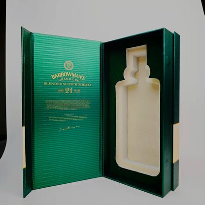 OEM High-End Gold Foil Glossy Lamination Luxury Wine Bottle Gift Box Magnet-Closure Box Carton Wine Gift Box Packaging