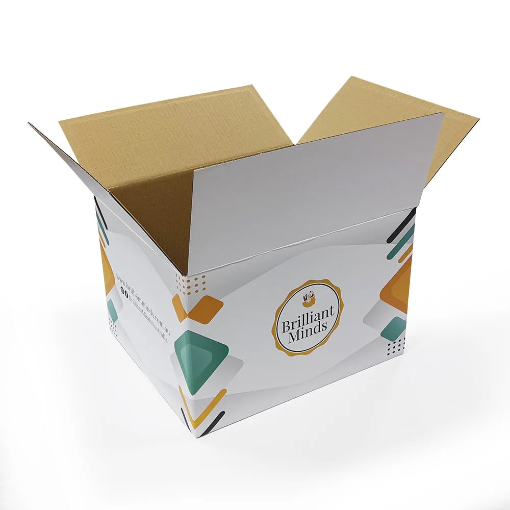 Custom 32 ECT Corrugated Boxes With Logo Printed Luxury Gift Cardboard Shipping Mailer Subscription Box Foldable Sturdy Box