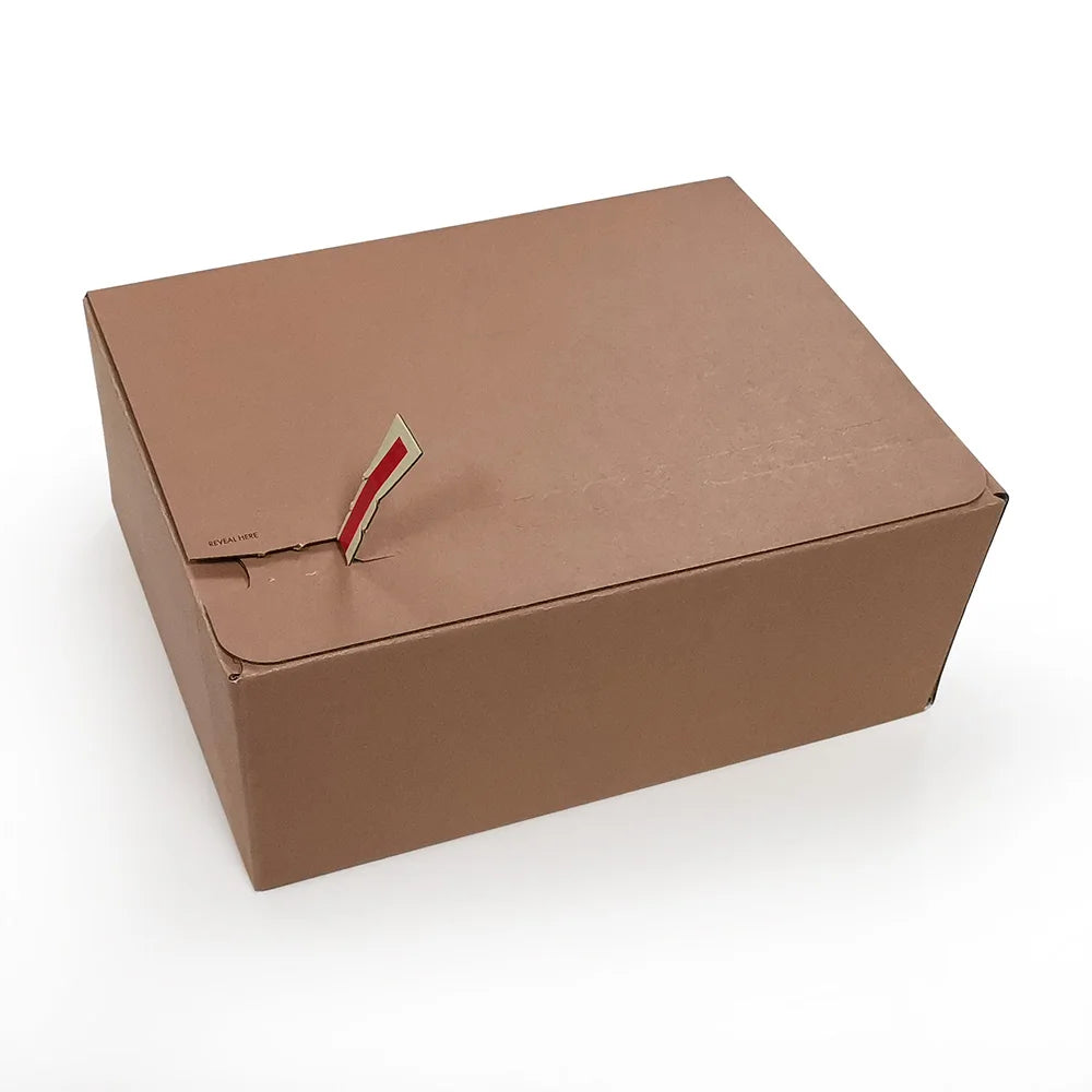 Package Design Custom Brown Self Seal Adhesive Tear Strip Zipper Corrugated Packaging Shipping Mailer Box Auto Lock Box