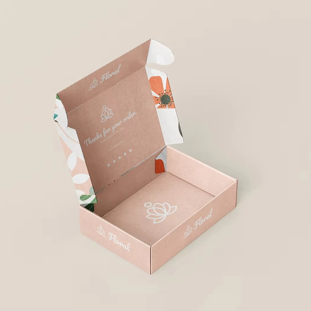 Shoe Packaging Paper Box Kraft Packaging Mailer Box Custom Cardboard Corrugated Shipping Box With Logo