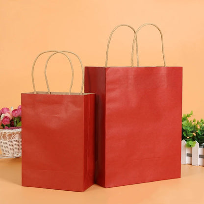 Wholesale Packaging Kraft Paper Bags Custom logo Design Cosmetic Shopper Bag Promotional Glossy Shopping Bag with Handle