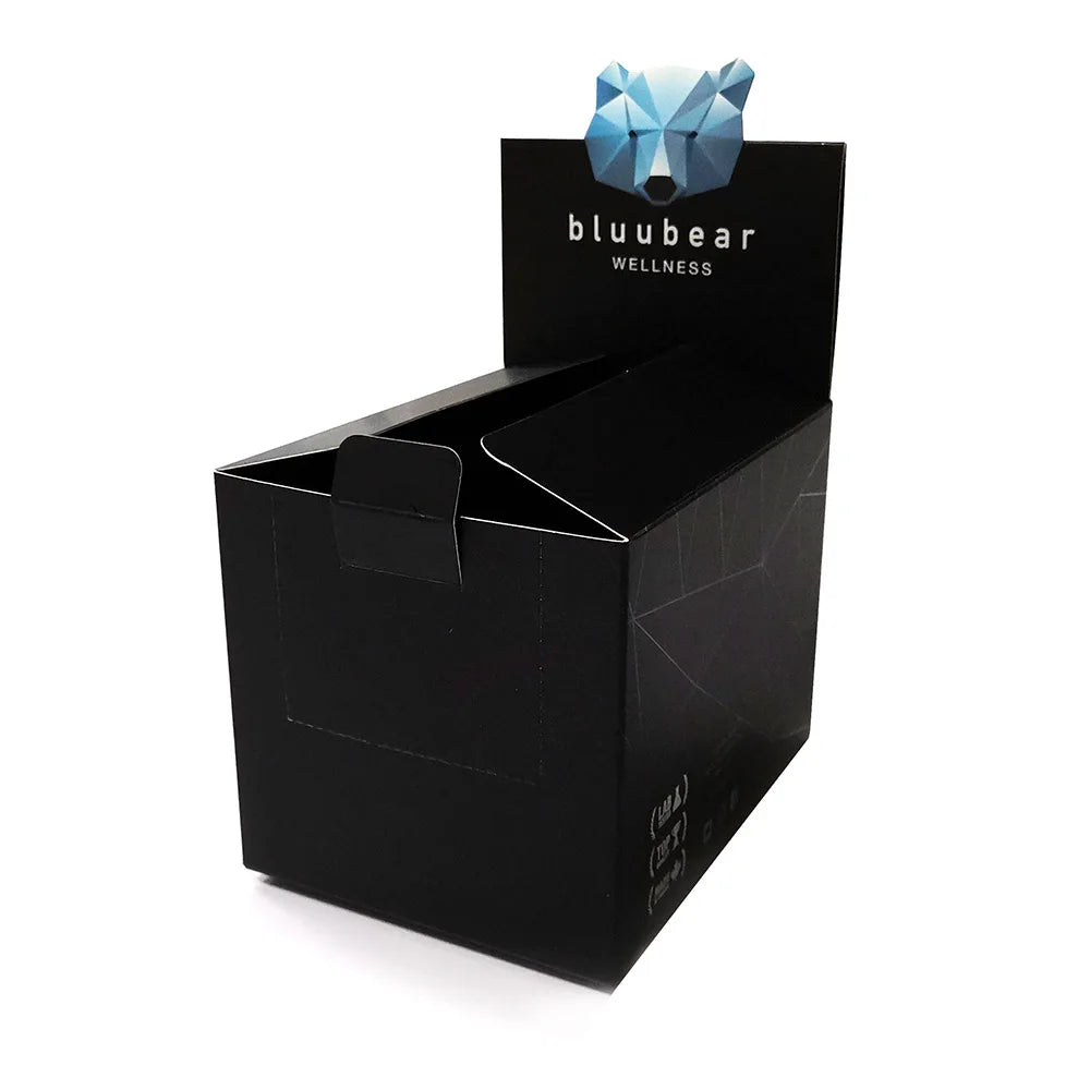 Package Design Customized Heavy Weight Thick Cardstock Display Box Rack with Spot UV and Silver Foil FSC Material Certificated