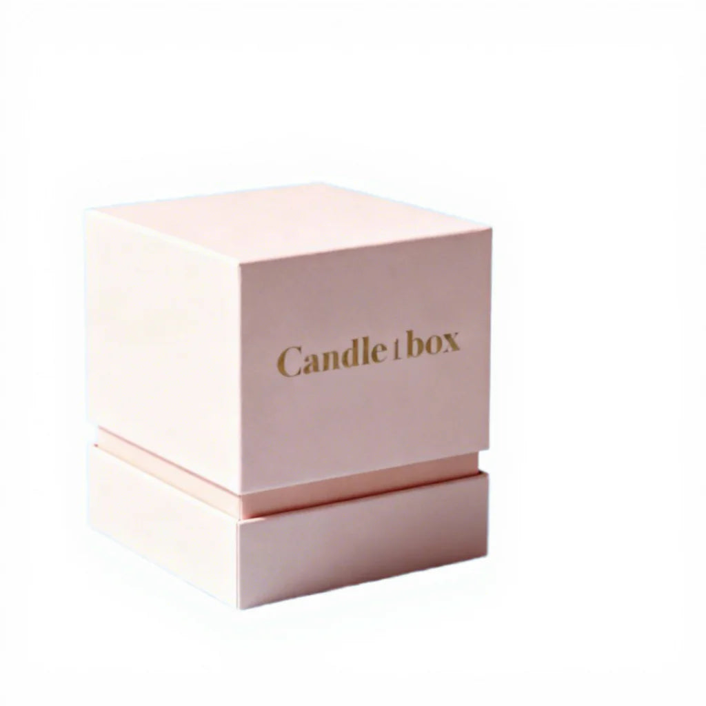 Custom Package Design Lid and Base Gift Box White Cardboard Top and Bottom Box for Luxury Candle Box Retail FSC BSCI Certified