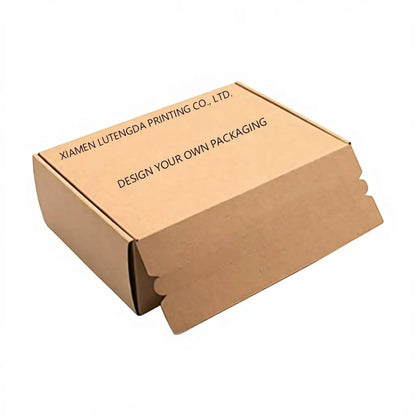 Custom Box Design Kraft Box Packaging Box Kraft Kraft Shipping Box Custom Package Auto Lock Box Self Seal Tear Strip FSC Box