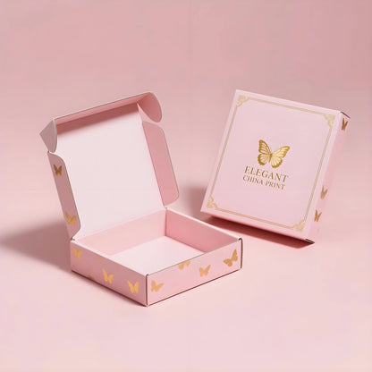Pink Boxes Pink Gift Box Shipping Boxes Customized Cardboard Box Gift Packaging Mailer Shipping Corrugated Boxes for Gift