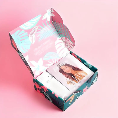 Branded Custom Print Coloured Corrugated Cardboard Shipping Postage Mailing Boxes Luxury Clothing Box Packaging with Custom logo