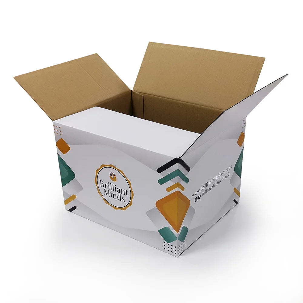 Wholesale Customized Single Wall B-flute 3 Layer Cardboard Corrugated Shipping Mailing Postal Carton Box