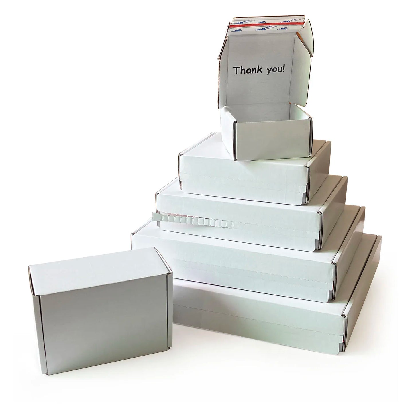 Self Sealing Postal Boxes Packaging Custom Corrugated Box Cardboard Small Shipping Boxes With Logo Custom