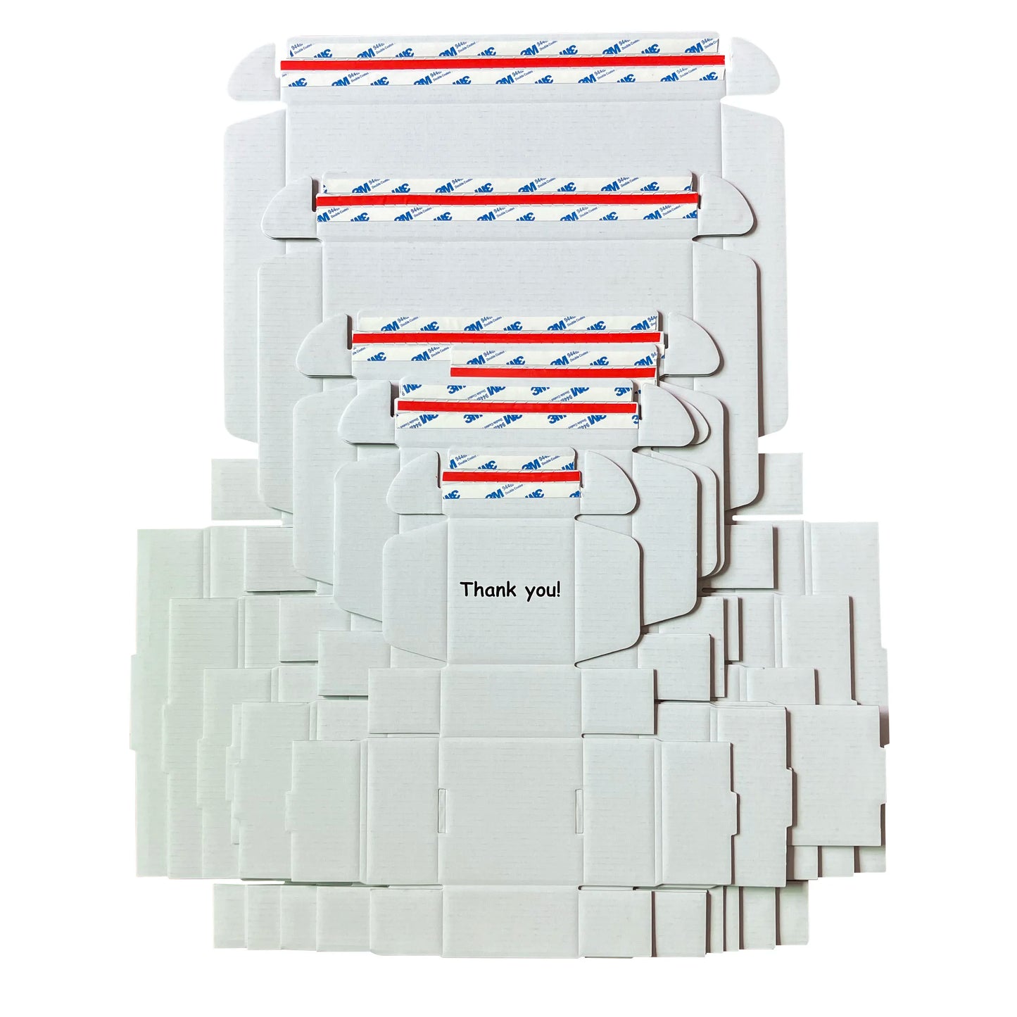 Self Sealing Postal Boxes Packaging Custom Corrugated Box Cardboard Small Shipping Boxes With Logo Custom