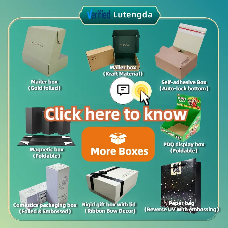 Custom Package Design Green Mailer Box White Cardboard Tuck Top Shipping Box for Cosmetic Gift FSC Certified Full Printing