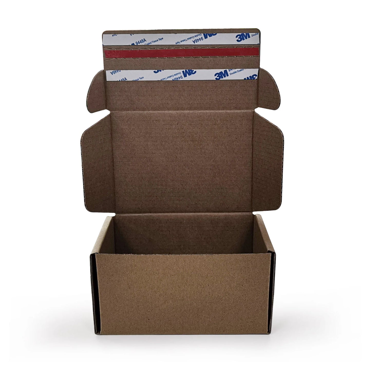 White Self Sealing Custom Logo Tear Strip Tuck Top Postal Mailer Kraft Corrugated Shipping Packaging Carton Boxes with Zipper