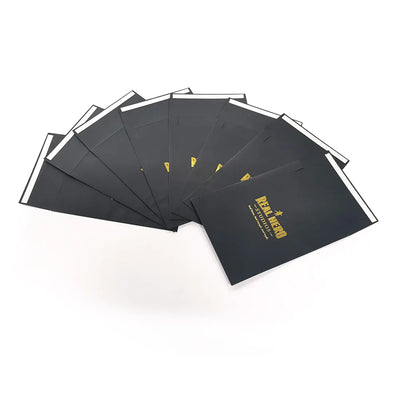 C3 C4 C5 C6 DL A7 Square Custom Glod Foil Stamping Black Envelope Business Invitation Cardboard Envelope Adhesive Strip