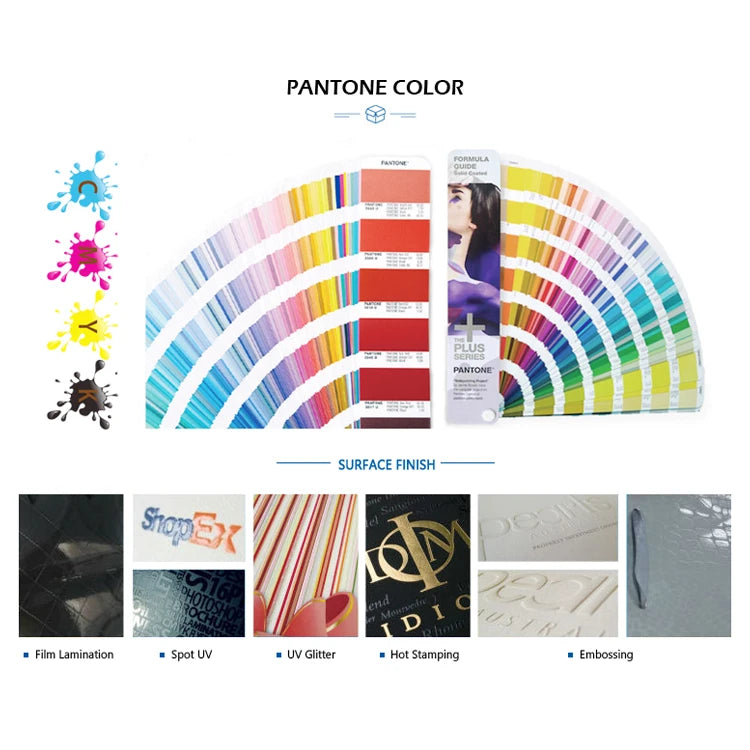 Matt Lamination UV Printing Soft Cover Fancy Paper Saddle Stitching Four-Color Brochure Offset Paper Customized Printing Catalog