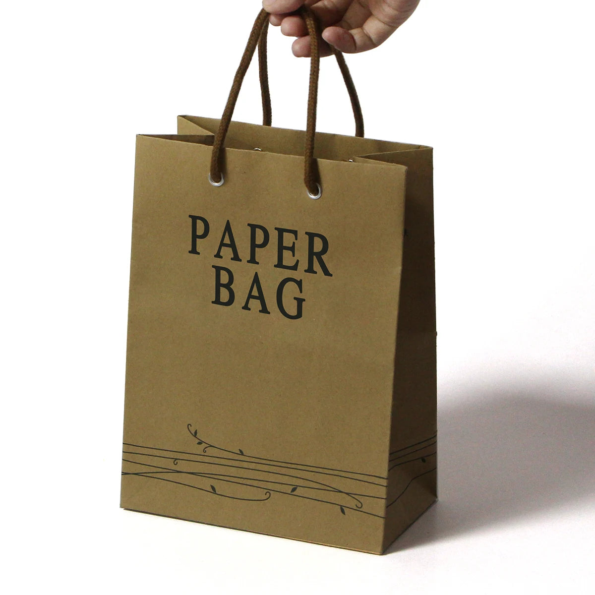 Custom Large Clothes Packaging Kraft Bag Wholesale Design CMYK logo Paper Bag OEM Cheap Shopping Bag with Handle