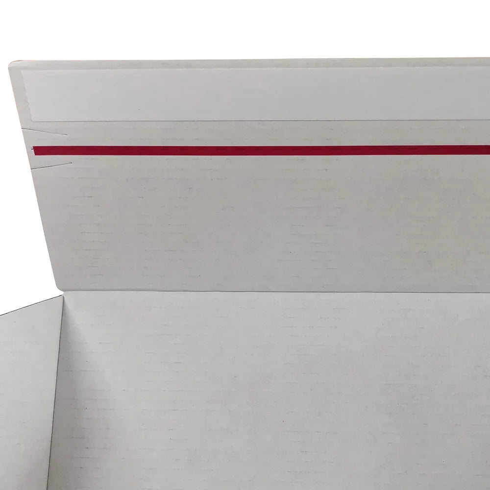 OEM White Kraft Paper Mailer Box Self-Seal Zipper Adhesive Strip Tape E-Commerce Subscription Shipping Corrugated Cardboard