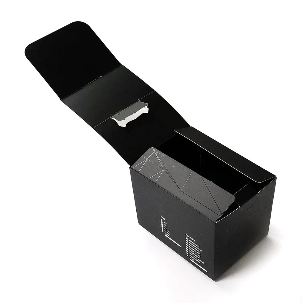 Package Design Customized Heavy Weight Thick Cardstock Display Box Rack with Spot UV and Silver Foil FSC Material Certificated