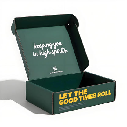 High Quality Sage Green Gift Box with Matte Lamination and Spot UV Finish Green Box Green Packaging for Eco-Friendly Shipping