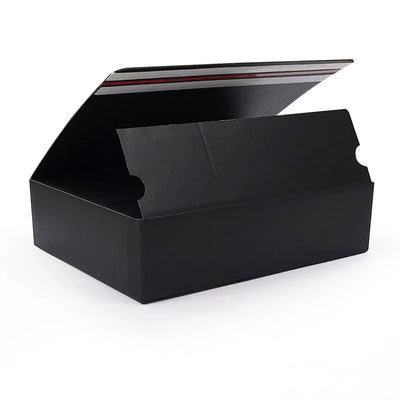 Corrugated Boxes With Custom logo Printed Durable Reasonable Price Black Autolock Paper Box for Gift Electric Product Packaging