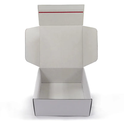 Custom E-commerce Monthly Subscription White Paper  Moving Zipper Cardboard Corrugated Shipping Packaging Boxes for Clothing