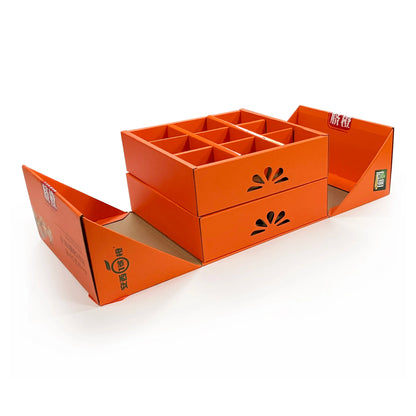 Custom Logo Printed Kraft Cardboard Corrugated Box Luxury Dry Fruit Orange Apple Packaging Shipping Gift Box With Handle
