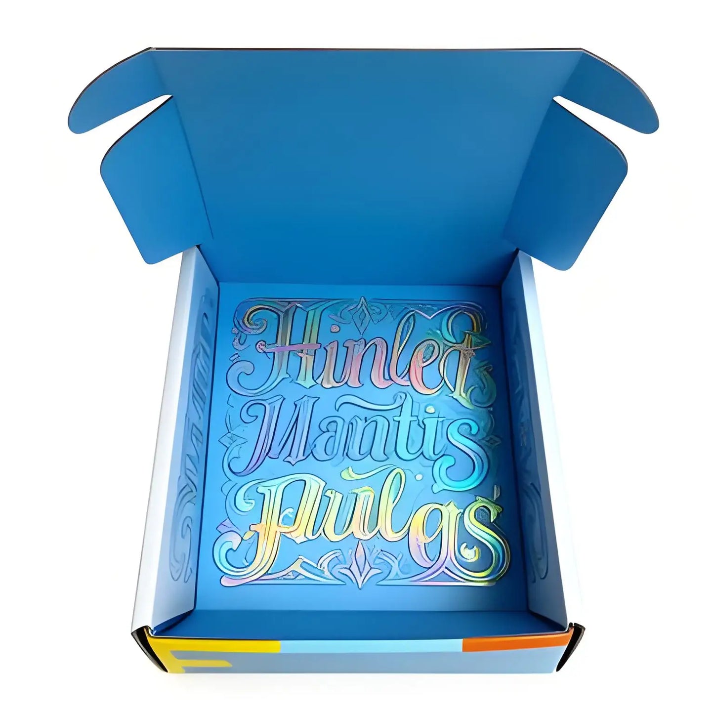 Exquisite Blue Patterned Colored Mailer Boxes for Clothing Brands Including Deep Square Cube Ones Branded Packaging Paper Boxes