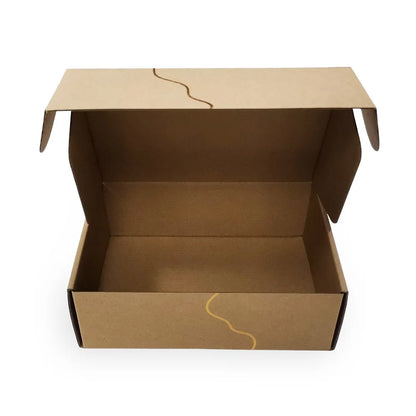 Package Design Oem Large Customized E-Commerce Recycled Box Kraft Shipping Mailer Subscription Box with Gold Foil Soy Ink FSC