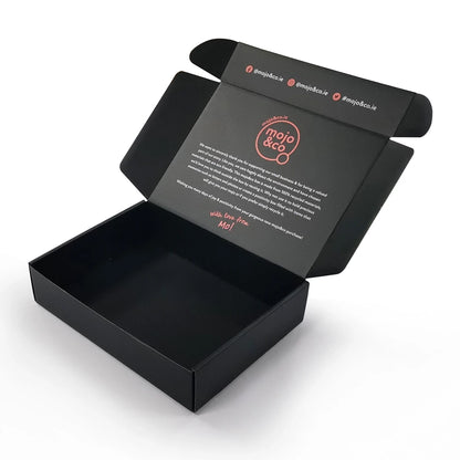 High Quality Oem Large Customized Recycled Black Cardboard Shipping Mailer Subscription Gift Paper Box Corrugated Carton