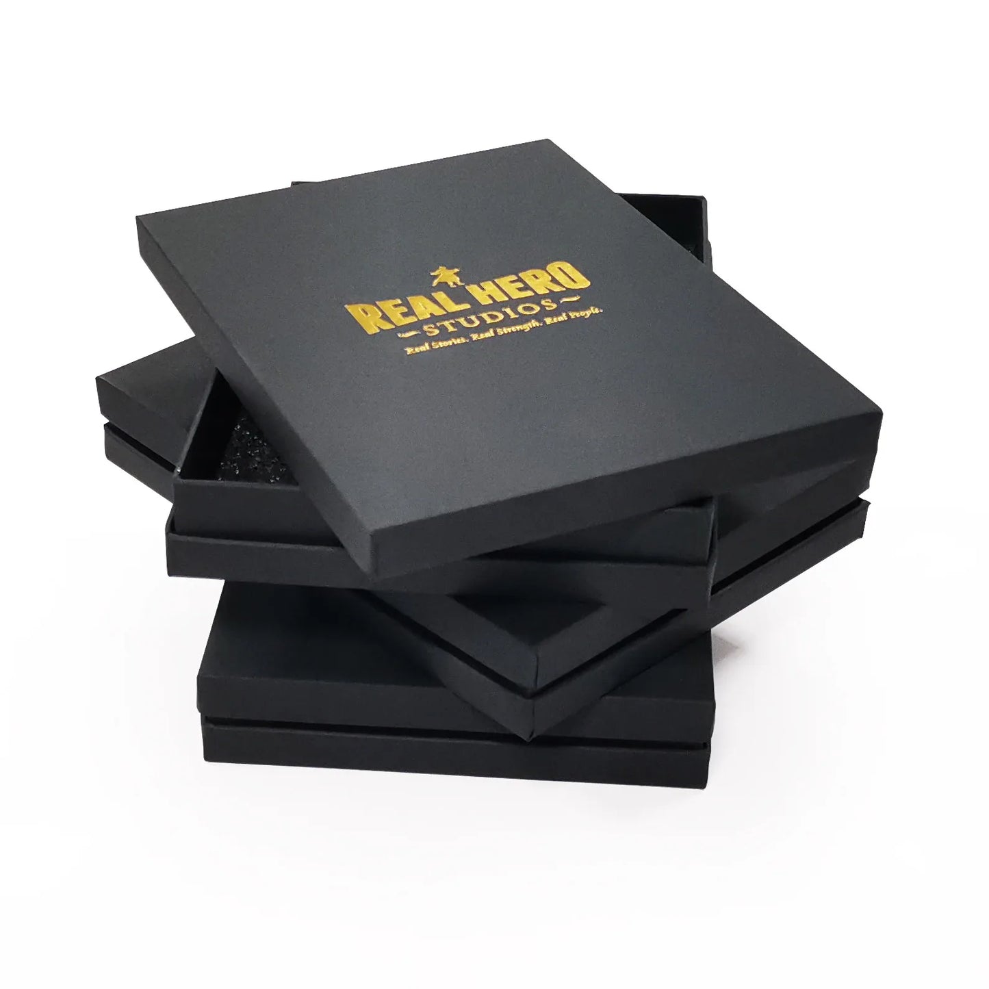 Free Sample Gift Box High Quality  Heaven and Earth Cover Box Gold Foil Logo Packaging