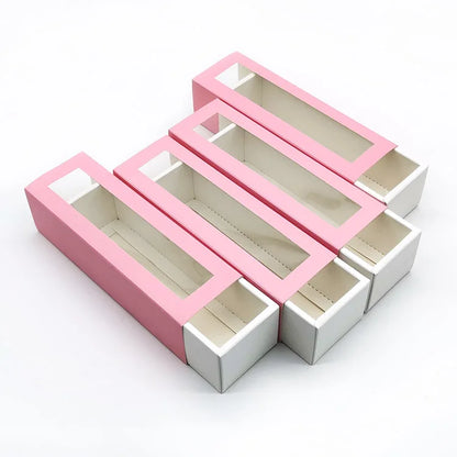 Drawer Kraft Paper Cookie Box Macaron Dessert Packaging Candy Snacks Packing Boxes for Cake