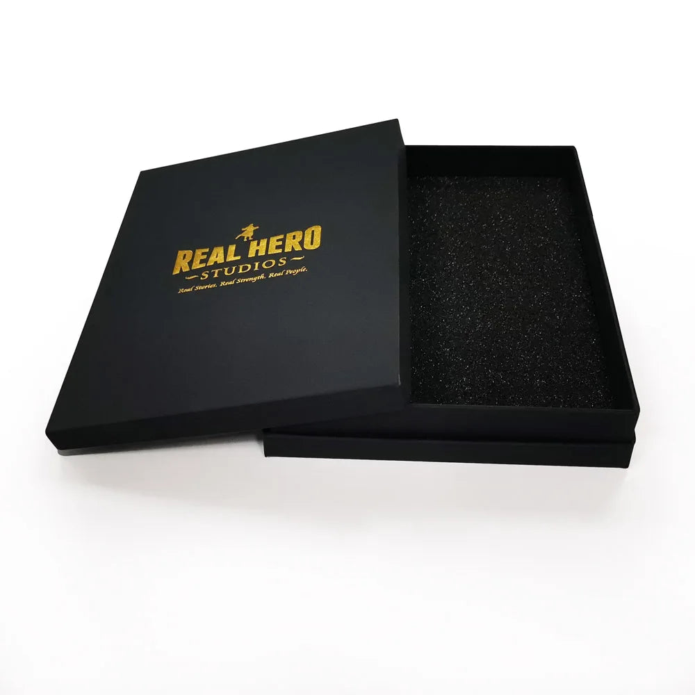 Free Sample Gift Box High Quality  Heaven and Earth Cover Box Gold Foil Logo Packaging