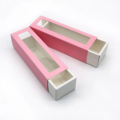 Drawer Kraft Paper Cookie Box Macaron Dessert Packaging Candy Snacks Packing Boxes for Cake