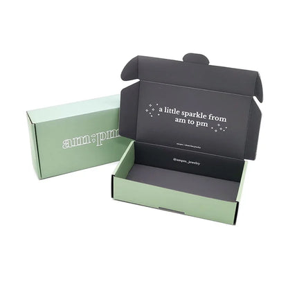 Custom  Printed Biodegradable Cardboard  Jewelry Packaging E-Commerce Subscription Shipping Mailing Box with Factory  Price