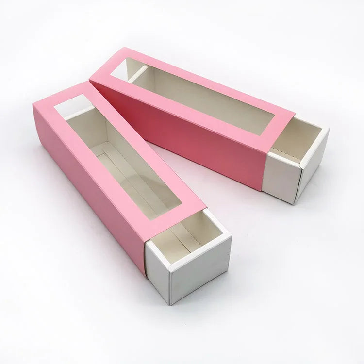 Drawer Kraft Paper Cookie Box Macaron Dessert Packaging Candy Snacks Packing Boxes for Cake