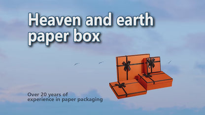 Factory Customized Heaven And Earth Cover Rigid Gift Box Recyclable Luxury Jewelry Cosmetic Wine Packaging Carton Custom Logo Size Contact Us For Premium Gift Packaging Solutions